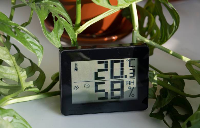 Luchtvochtigheid meten in huis met hygrometer